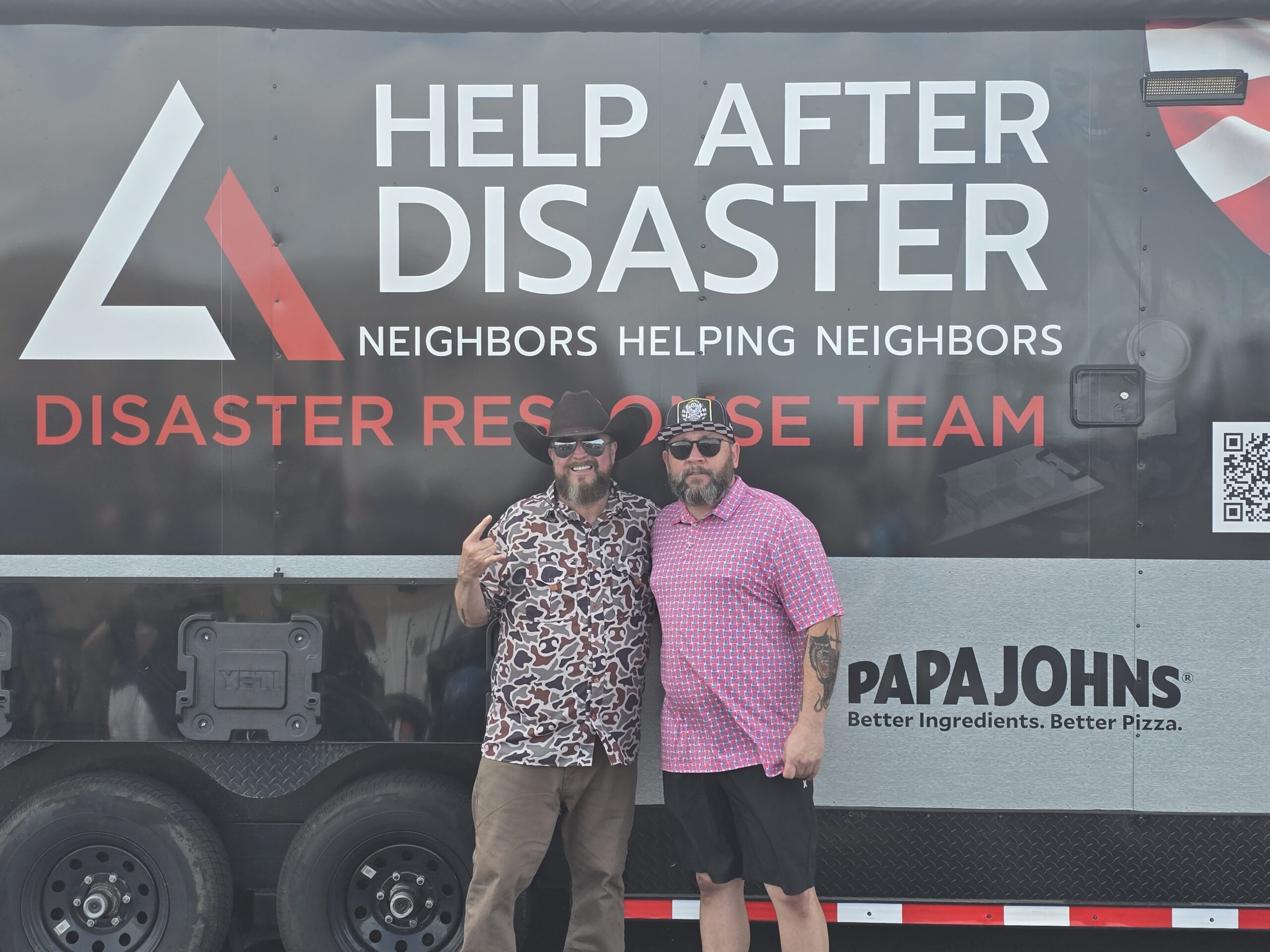 Michael Johnson with country music artist Colt Ford