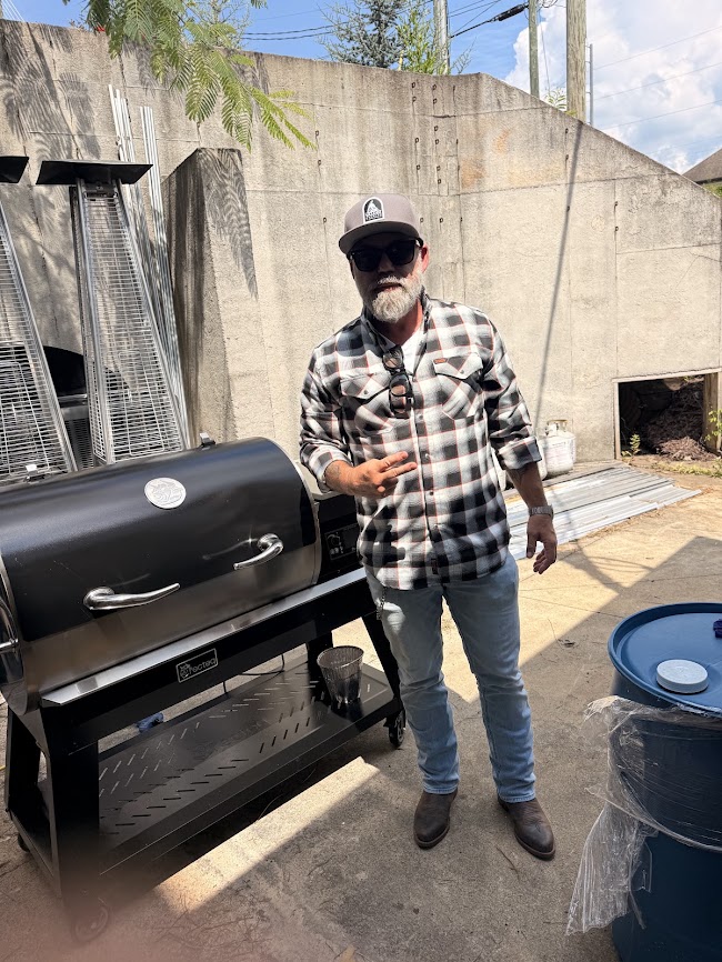 Brandon Lofton with his RecTeq BYB1200 prize