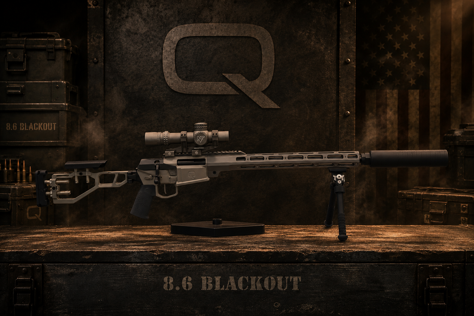 Q The Fix rifle chambered in 8.6 Blackout